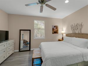 Guest bedroom with king bed