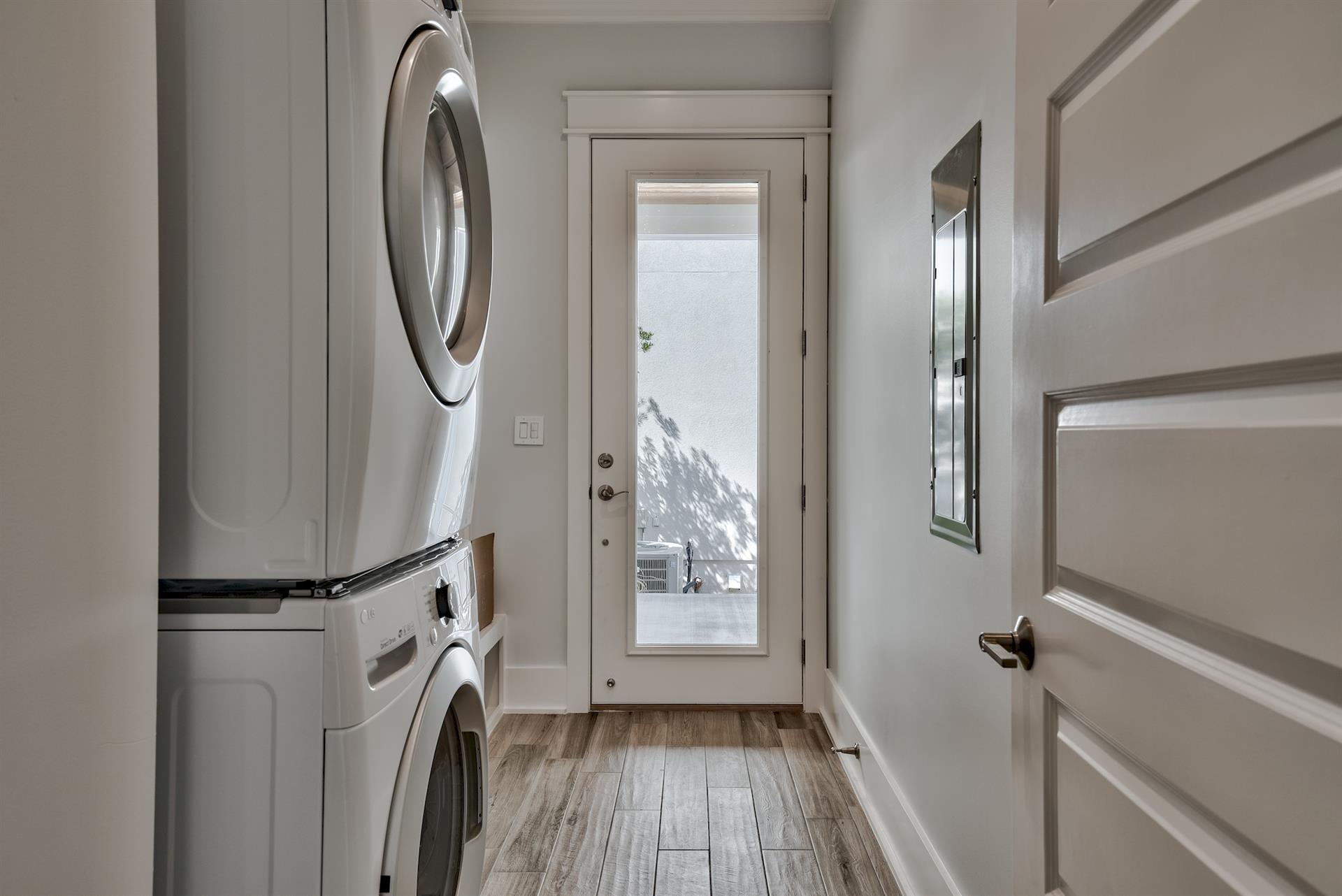 1st floor laundry area. Home also provides additional set on the 2nd floor.