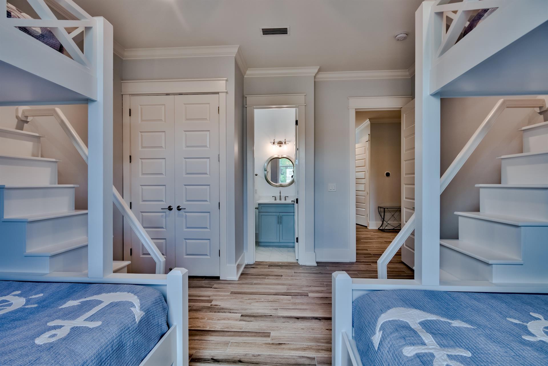 2nd floor bunk room with private bathroom