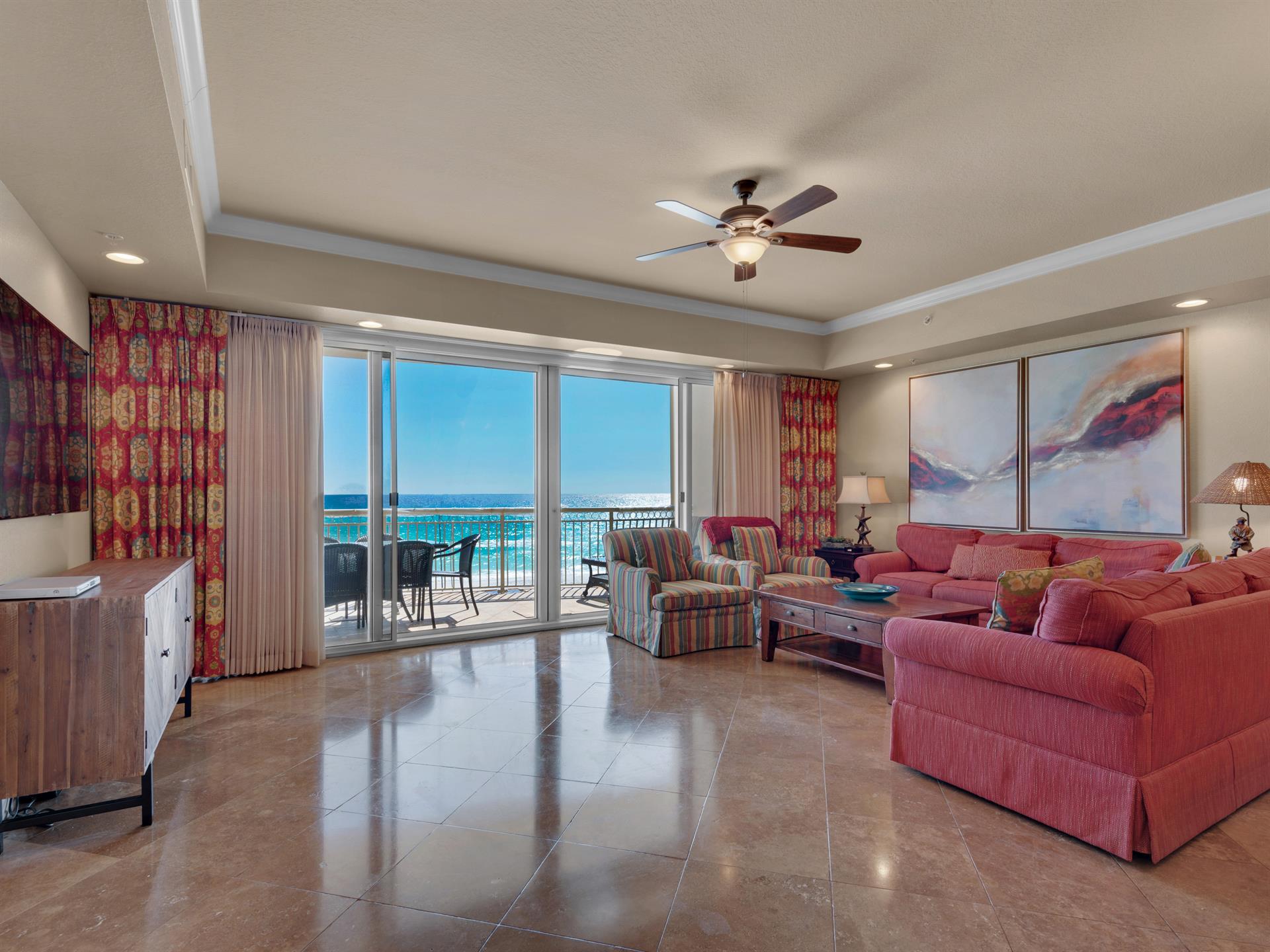 Beautiful gulf views from living area