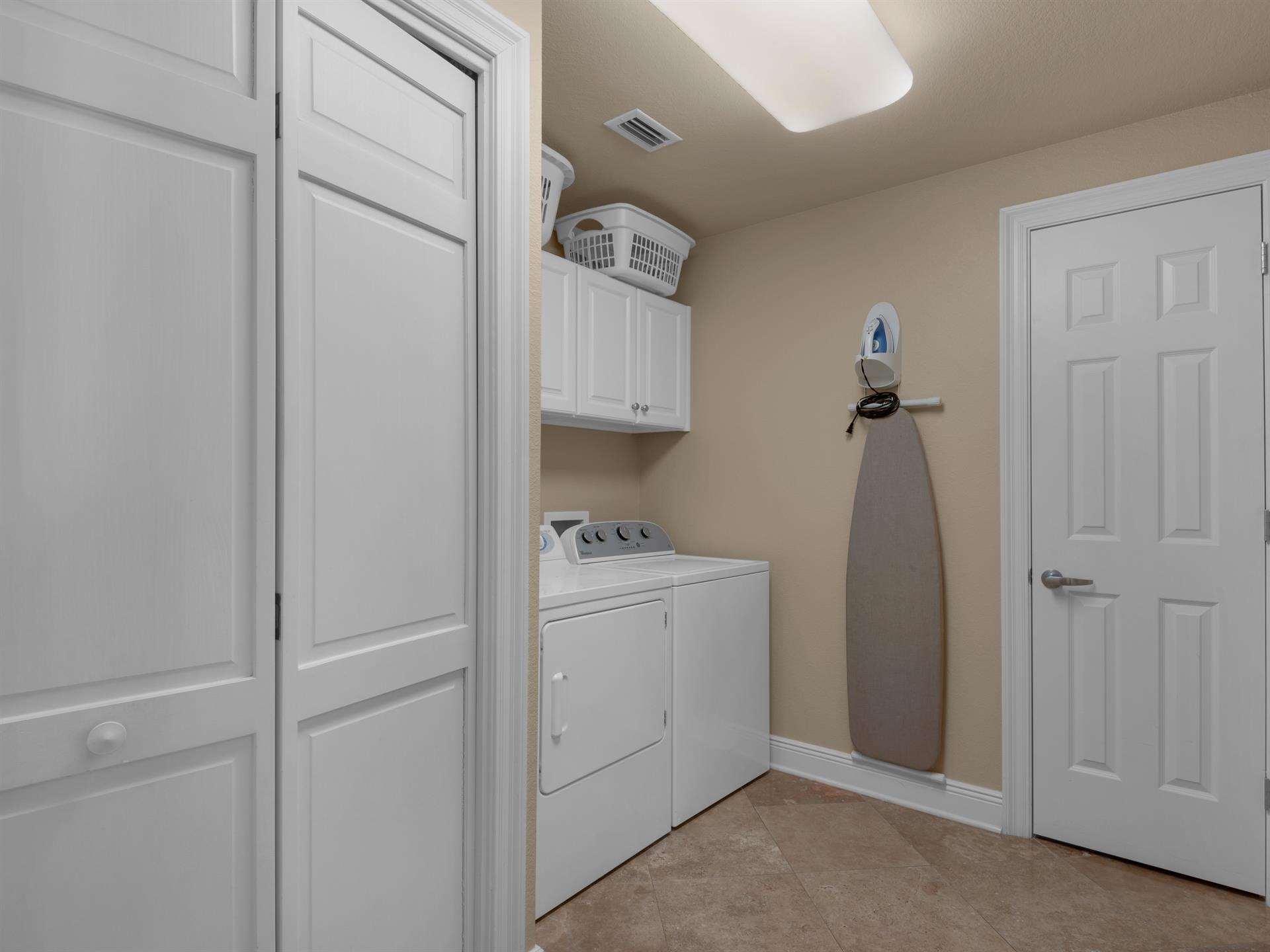 Large laundry area