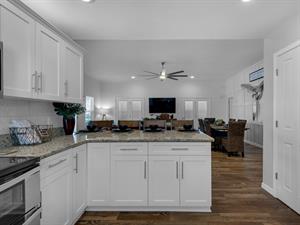 Kitchen into Living Room