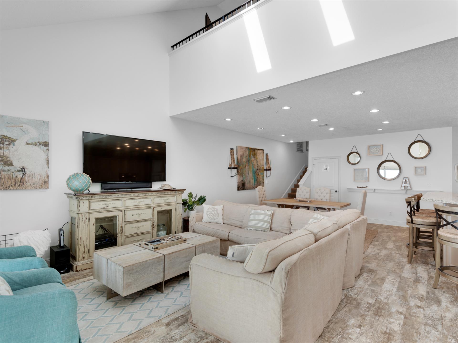 Living Area with Flat Screen