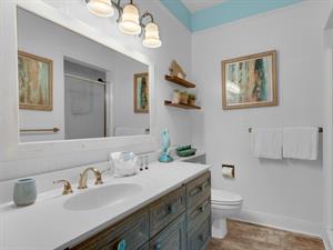 Hall Bathroom with Walk In Shower