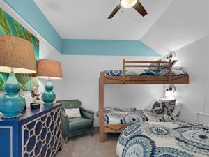 Guest Bedroom 4 located on 2nd floor with Queen  Bunk
