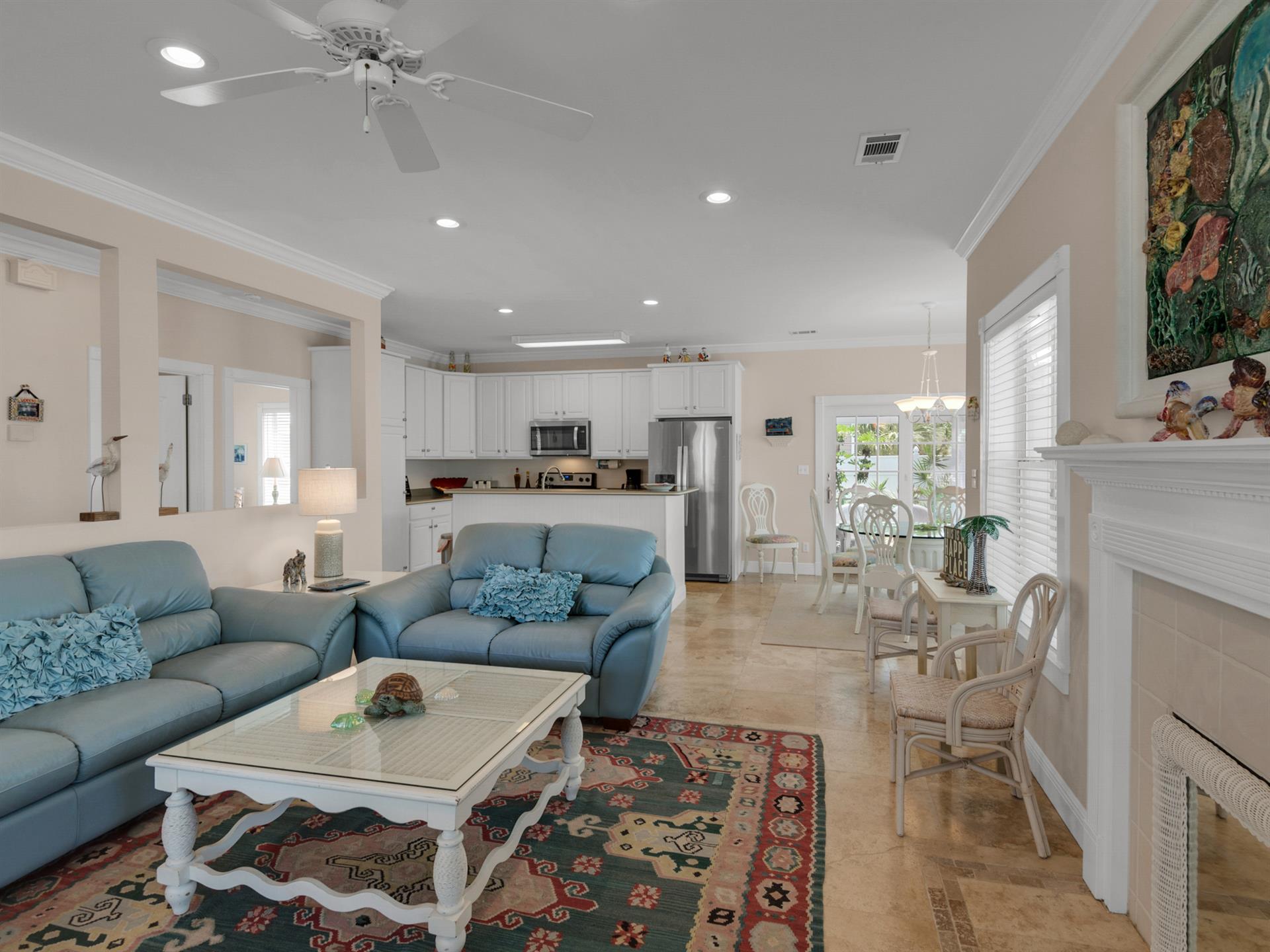 Living Room into Kitchen