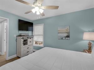 Flat Screen TV in Guest Bedroom