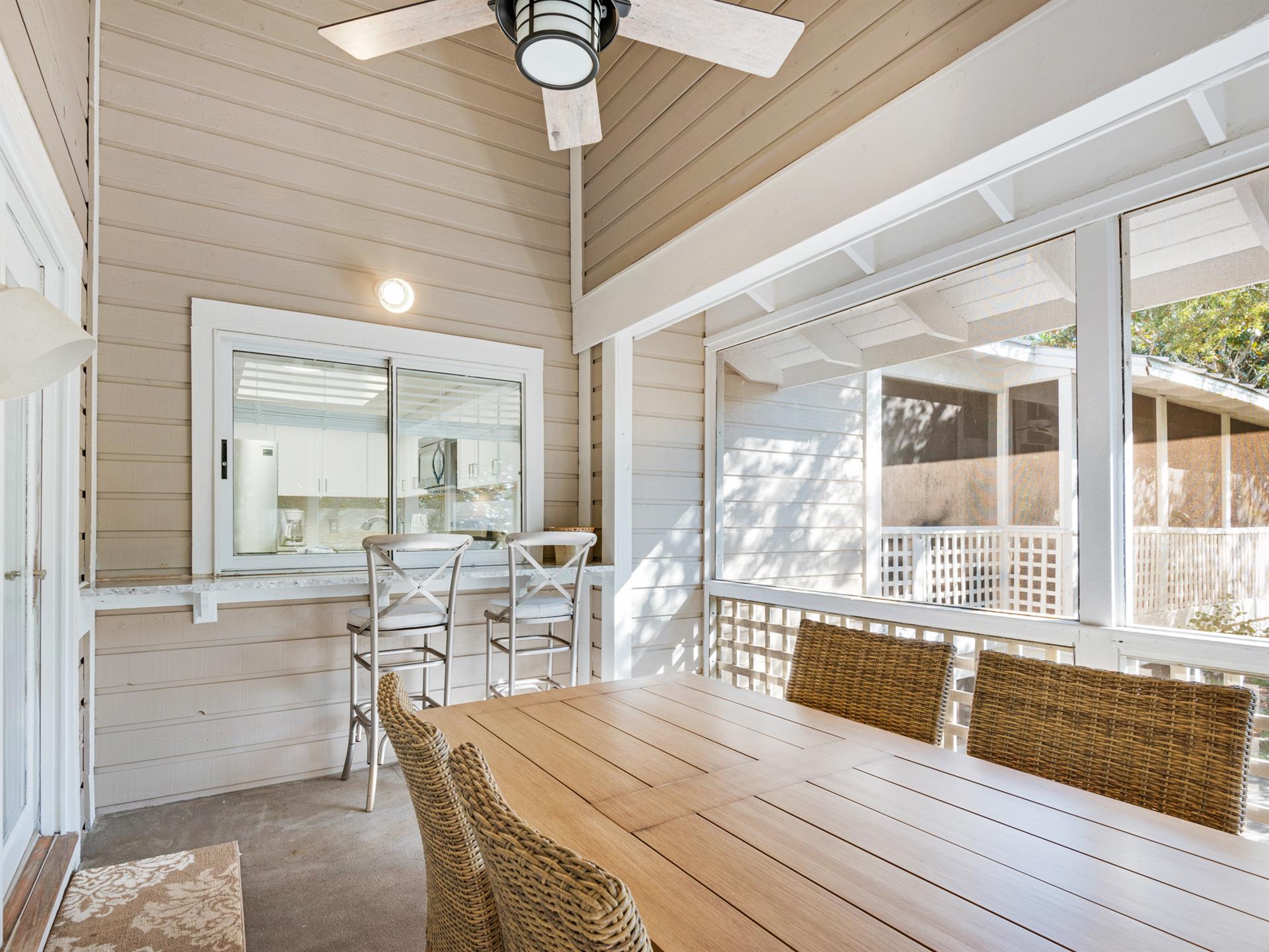 Additional patio seating at bar