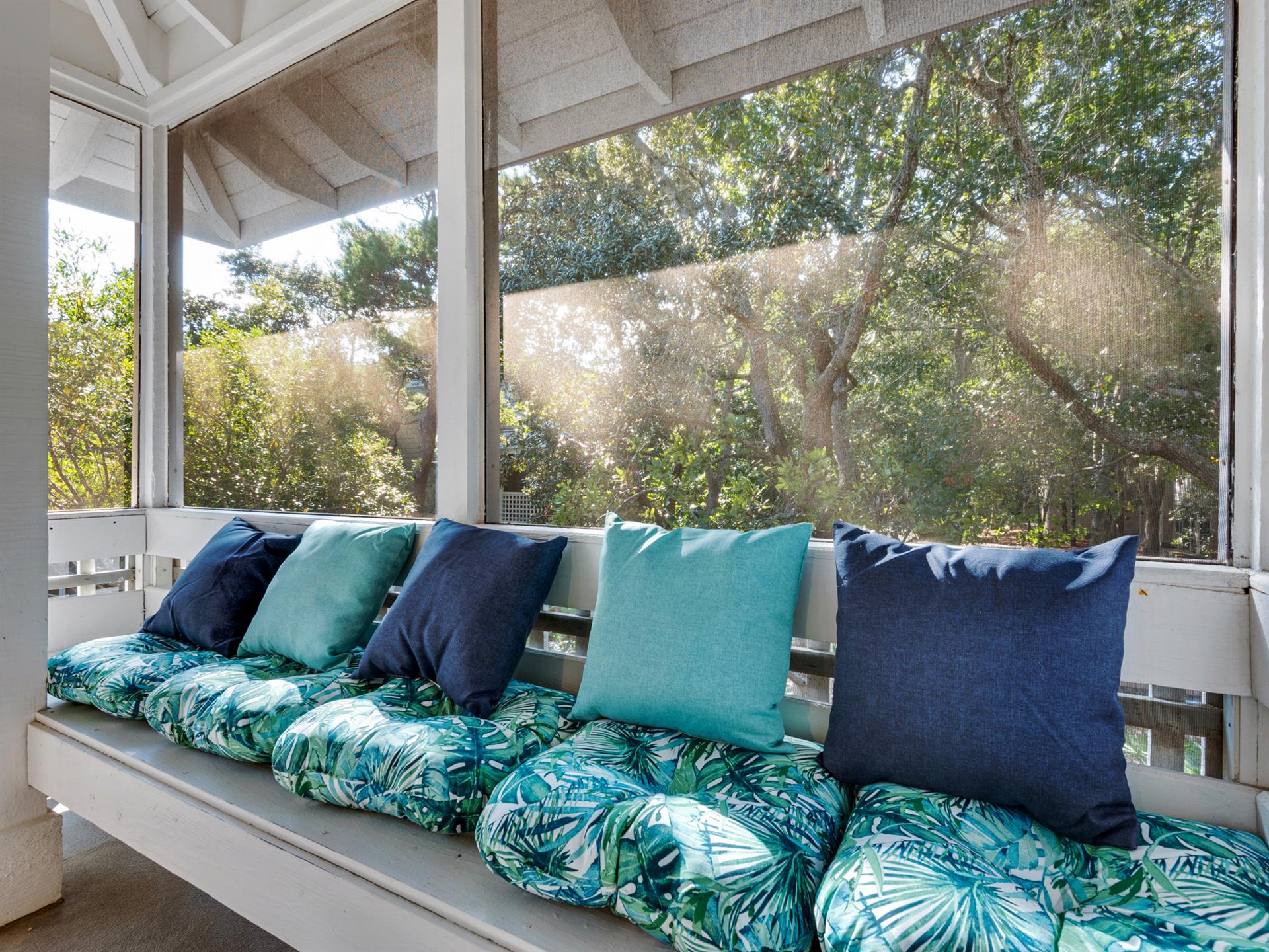 Comfortable patio seating