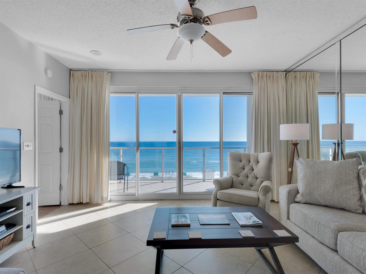 Living Area with Private Balcony