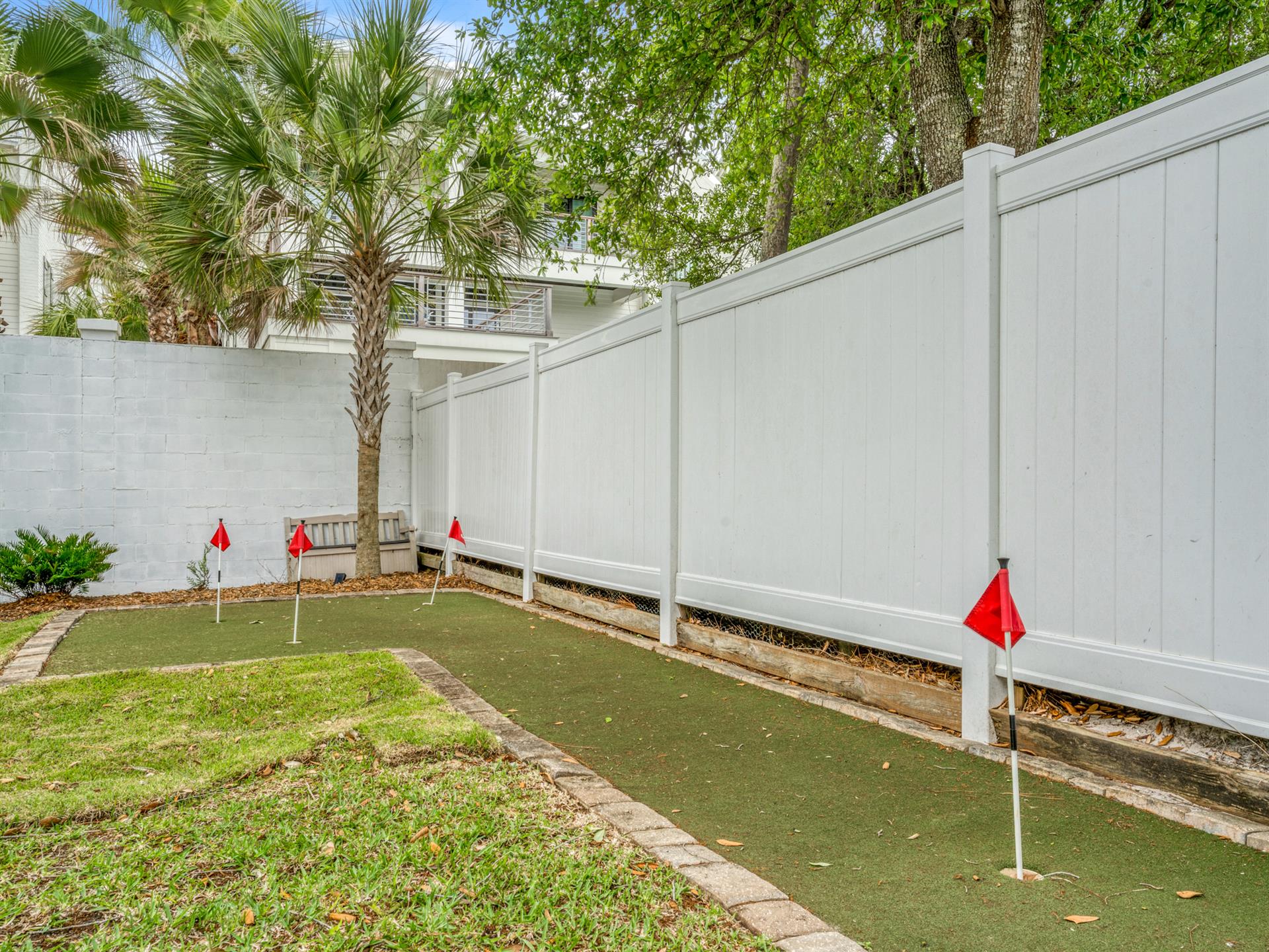 Putting Green in Back Yard