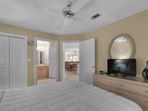 Guest bedroom with flat screen TV