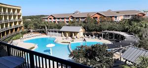 Balcony View of Pool Area