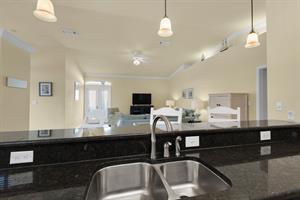 View from Kitchen into Living Room