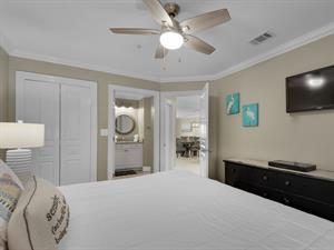 King Guest Bedroom with Flat Screen TV