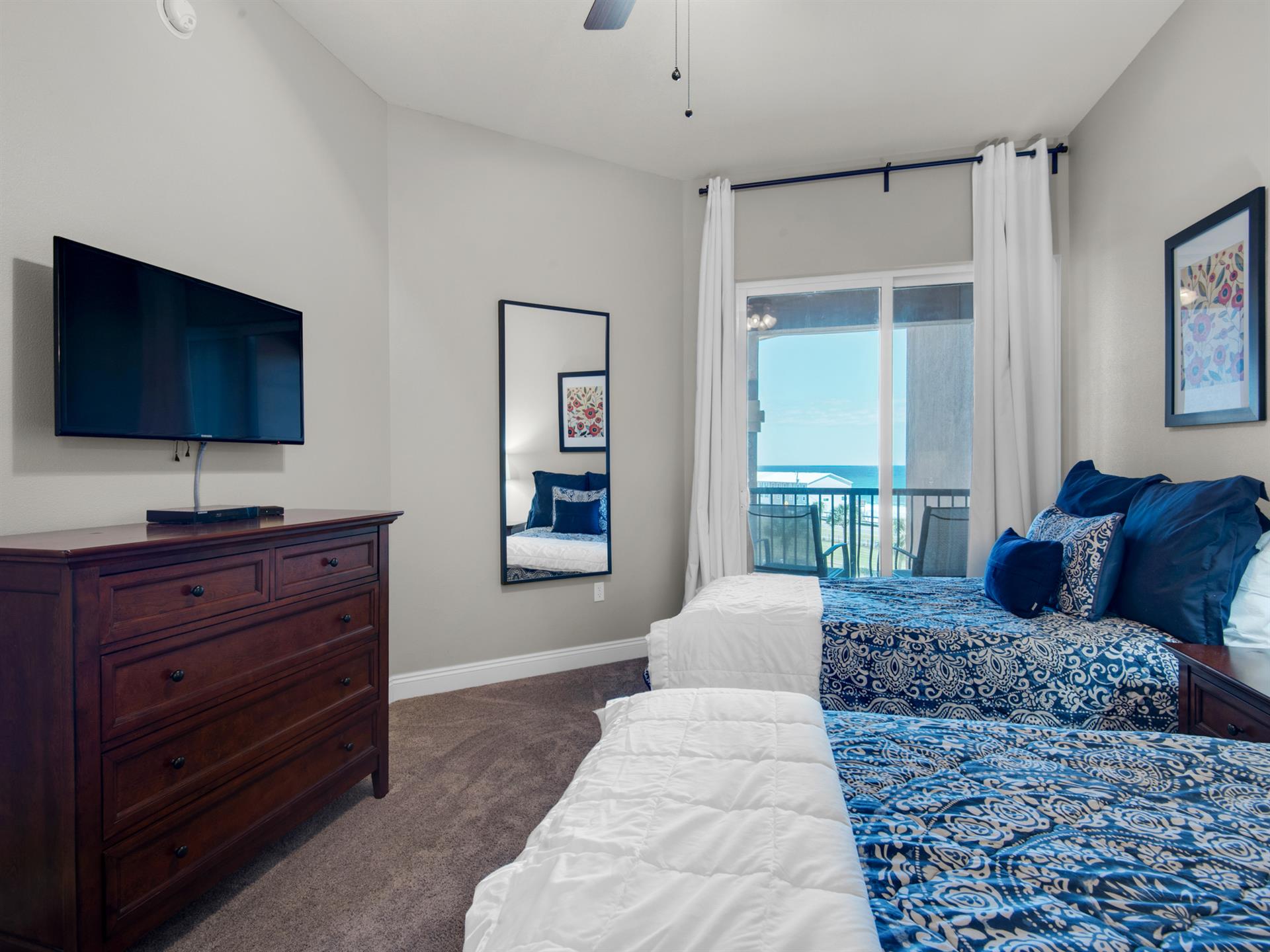 Guest Bedroom with Flat Screen TV