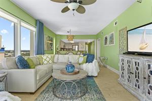 Living Area with Flat Screen TV