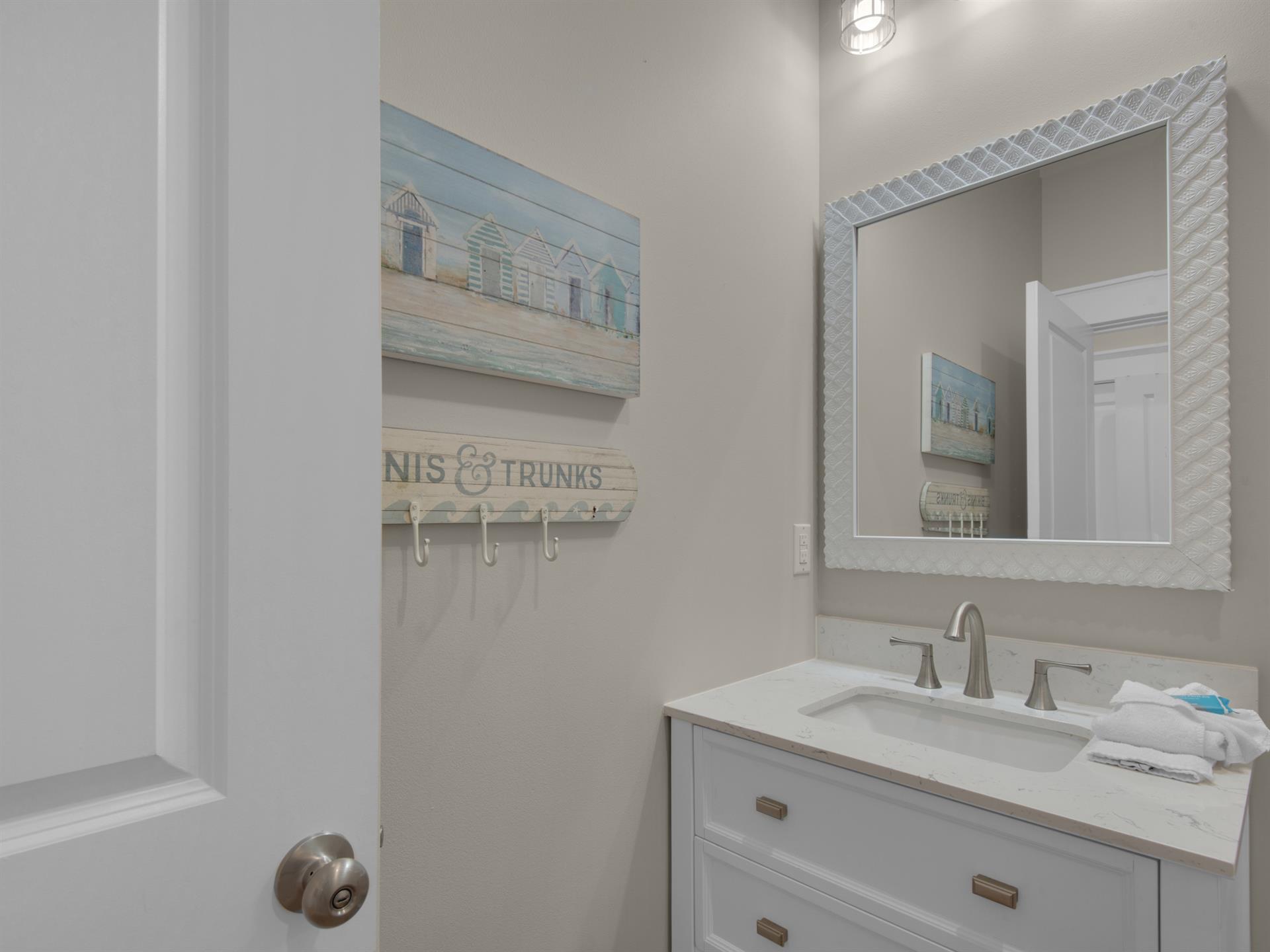 Half Bath on First Floor