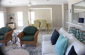 Living, Dining and Kitchen Areas