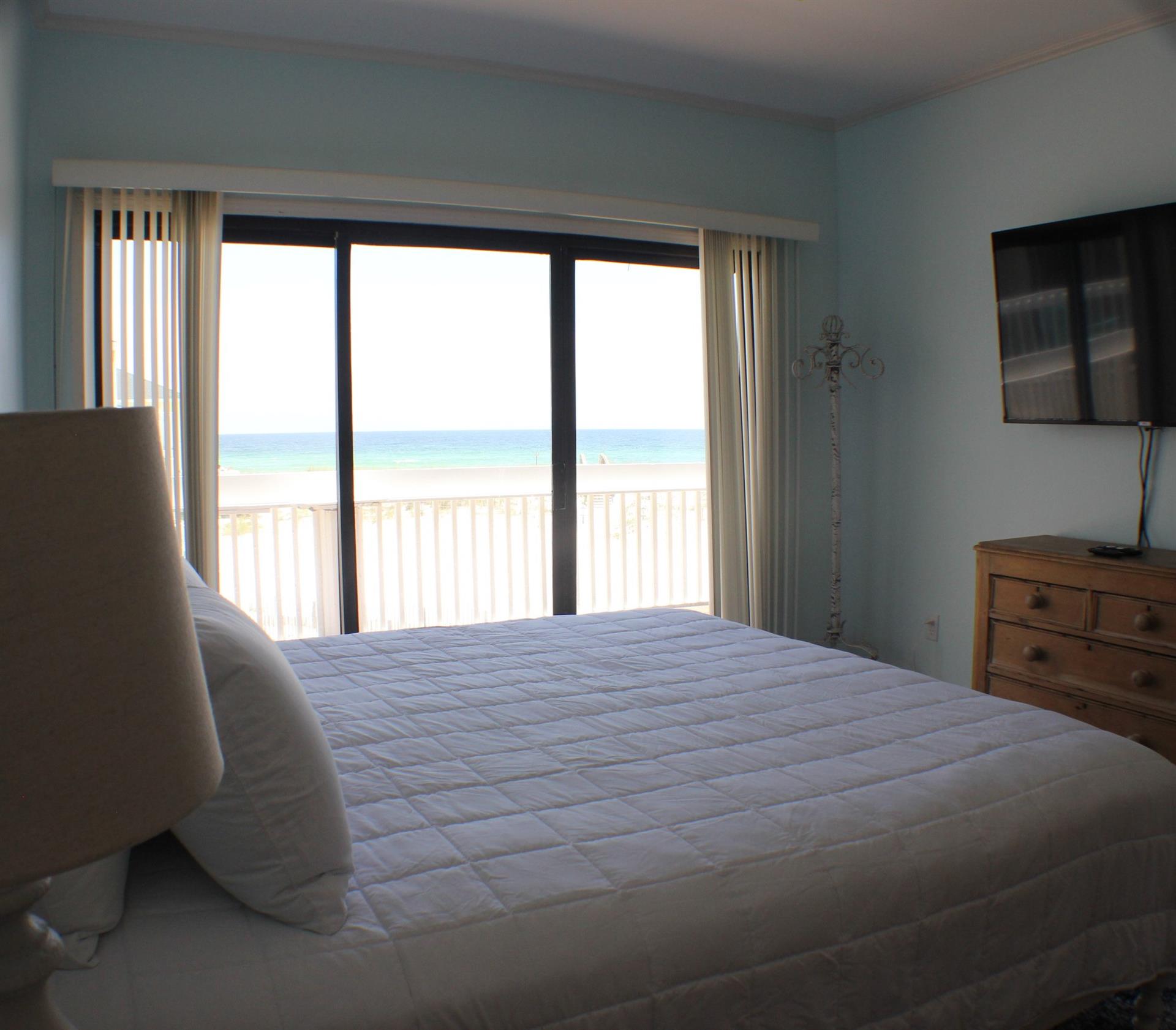 Guest Bedroom 1 with King Bed and Flat Screen TV