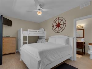 2nd fl Guest Bedroom with Queen and Bunk