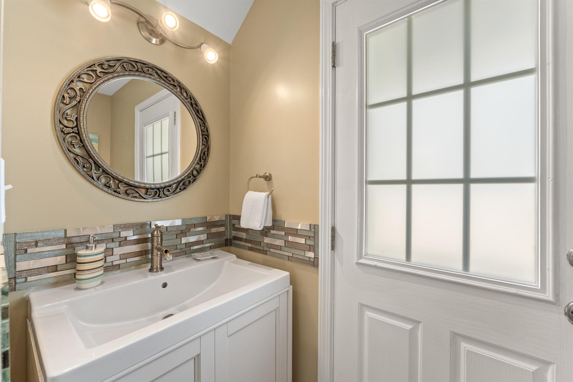 Full Bath on First Floor with Walk in Shower