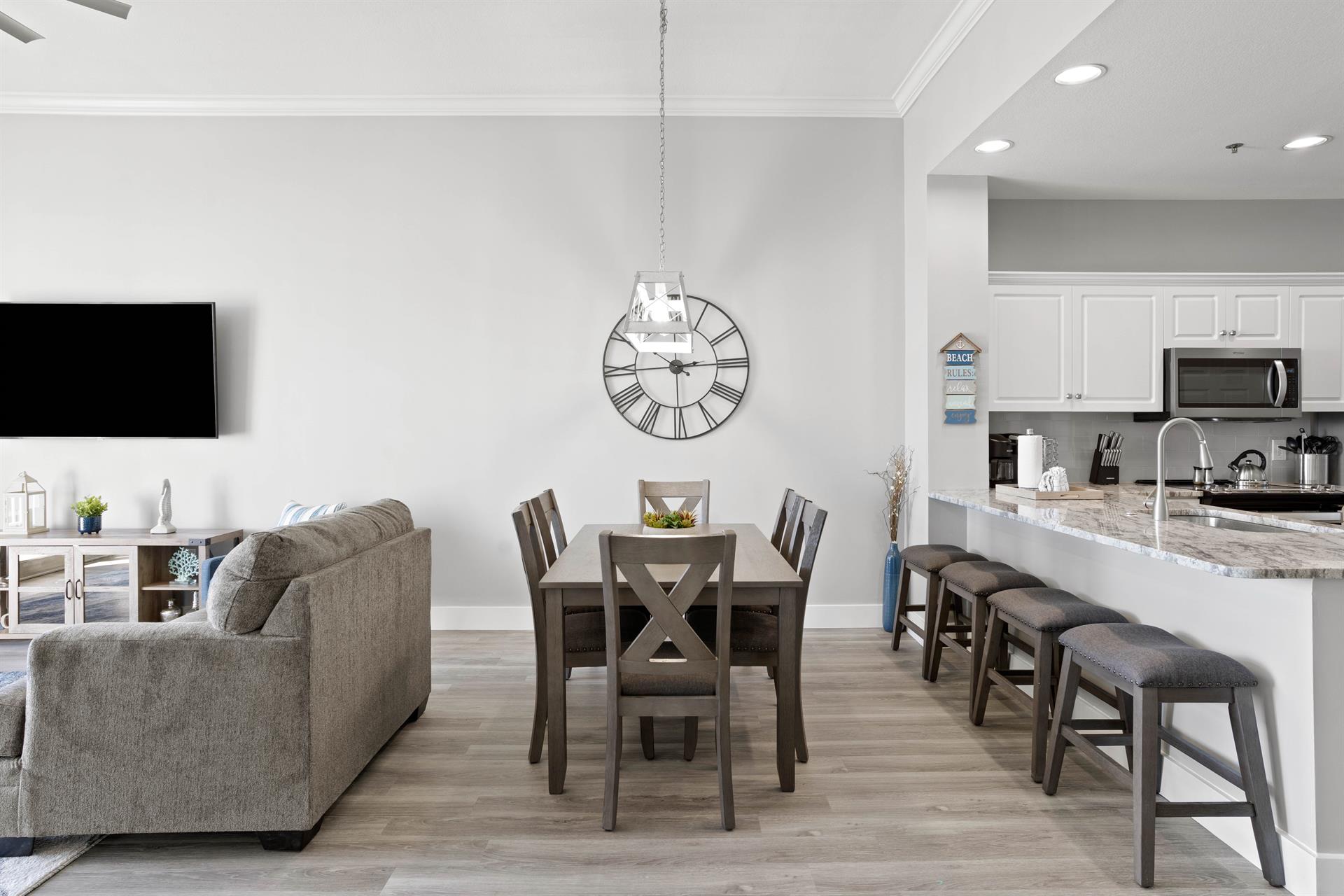 Living, Dining And Kitchen Areas
