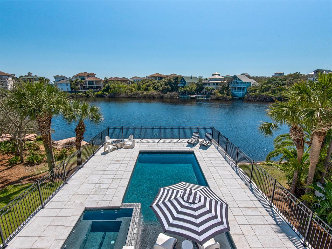 View of Pool from 2nd fl Deck