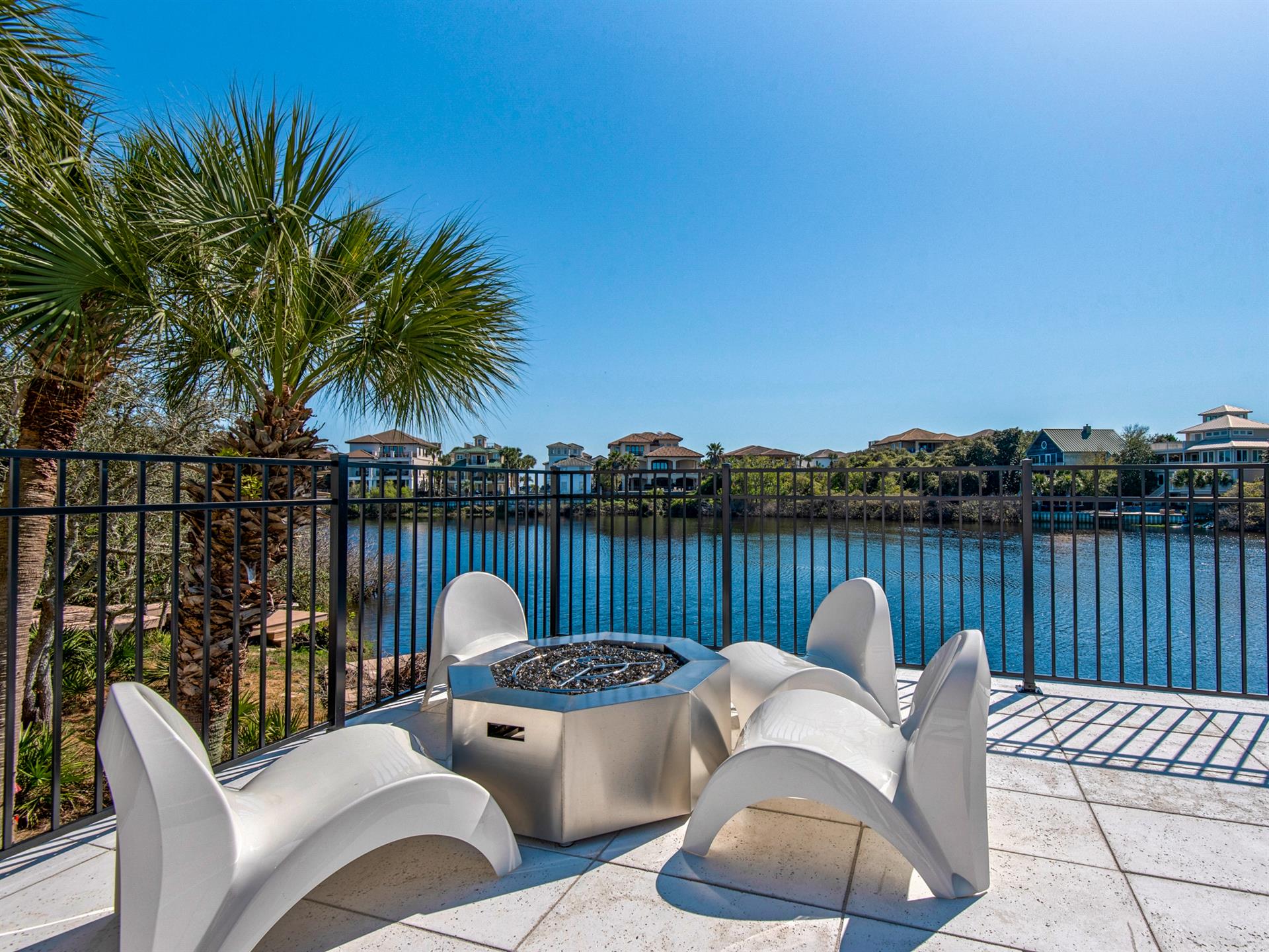 Firepit on Pool Deck
