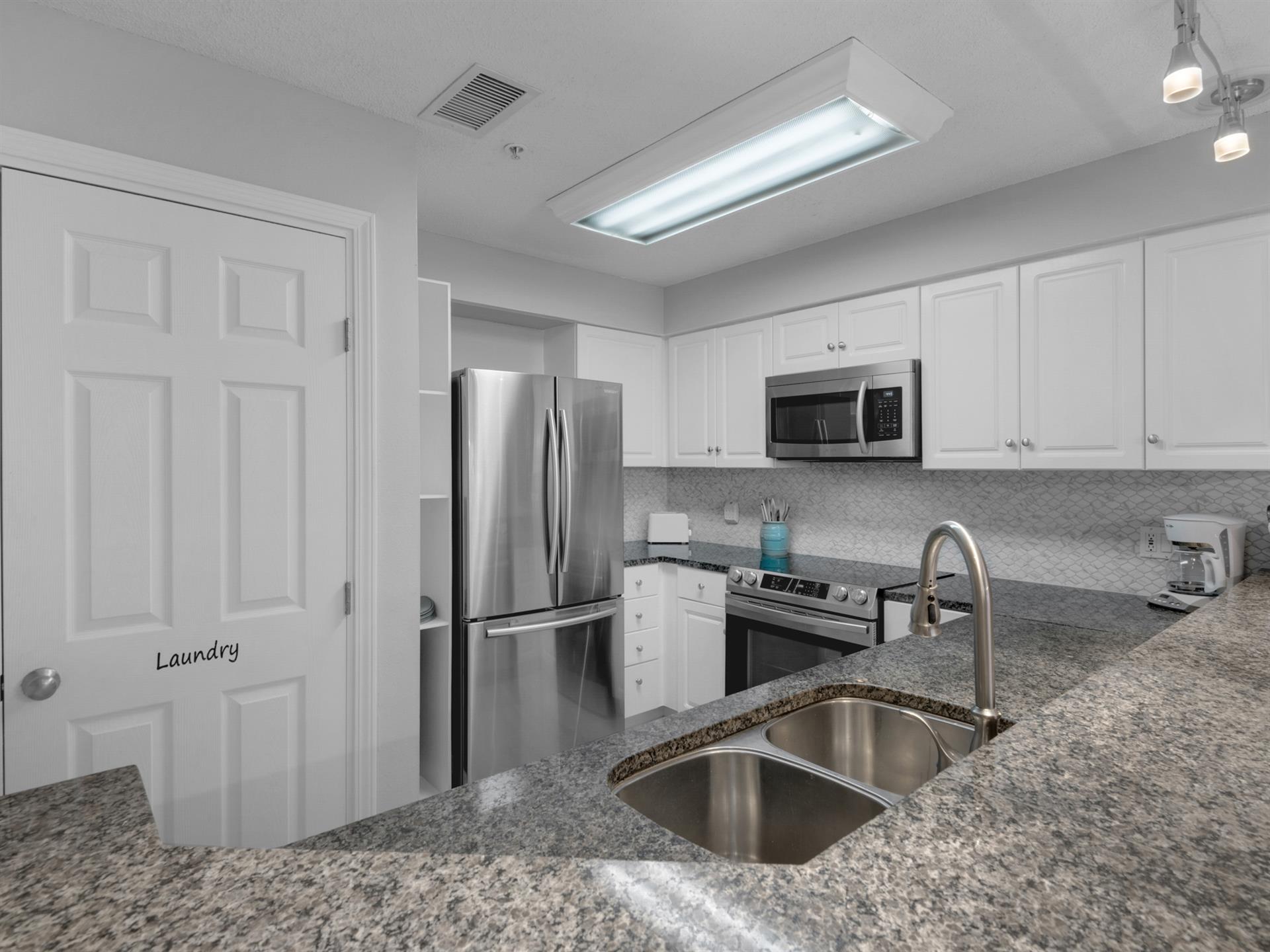 Modern kitchen with plenty of counter space