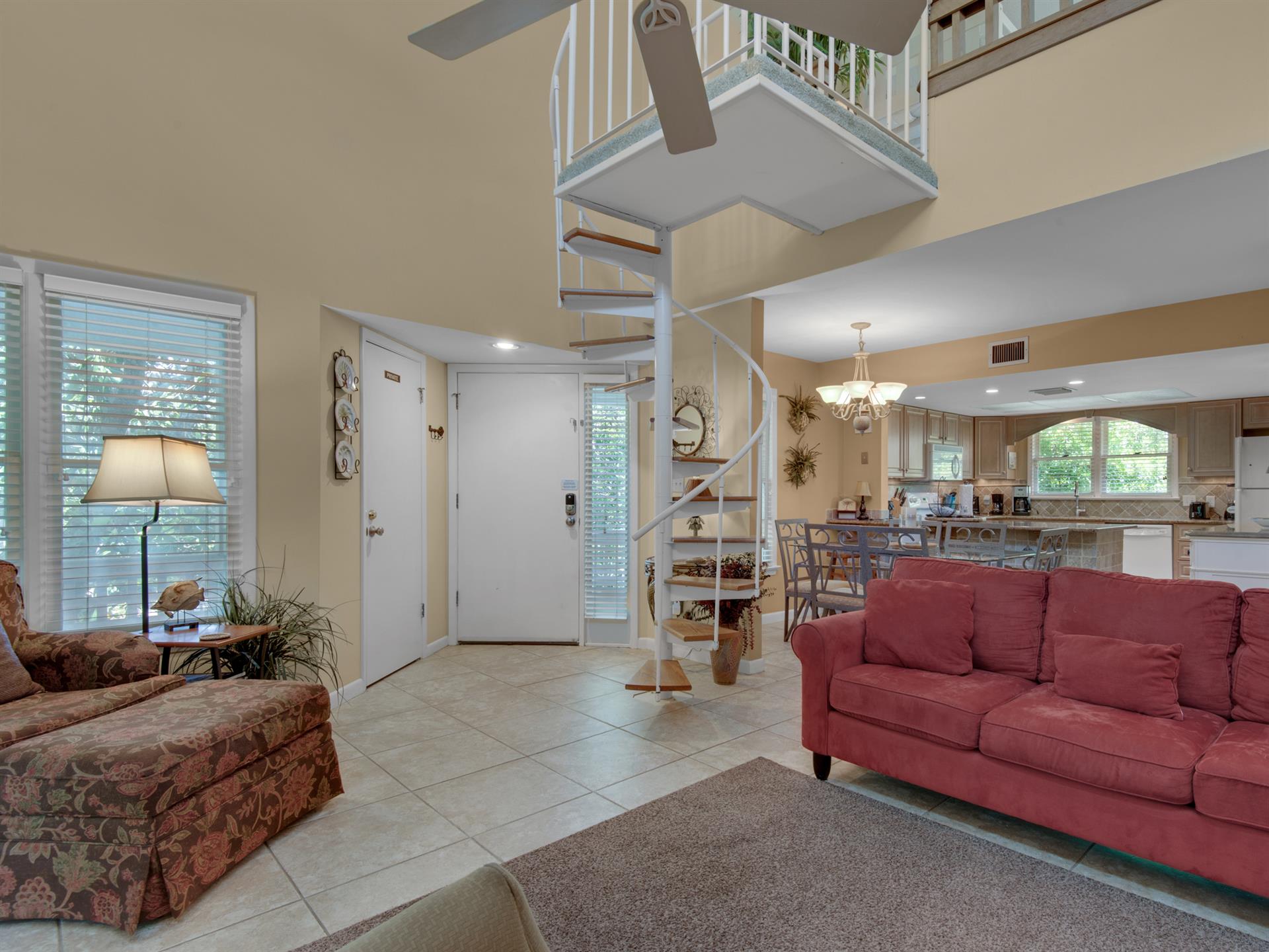 View of entry from Living Room
