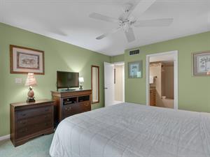 Flat Screen T.V in Primary Bedroom