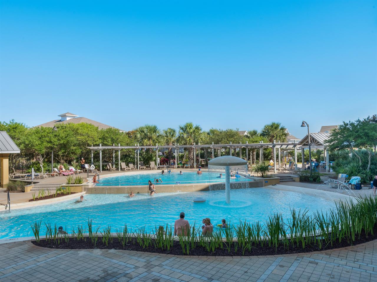 Fabulous views of the unique pool area