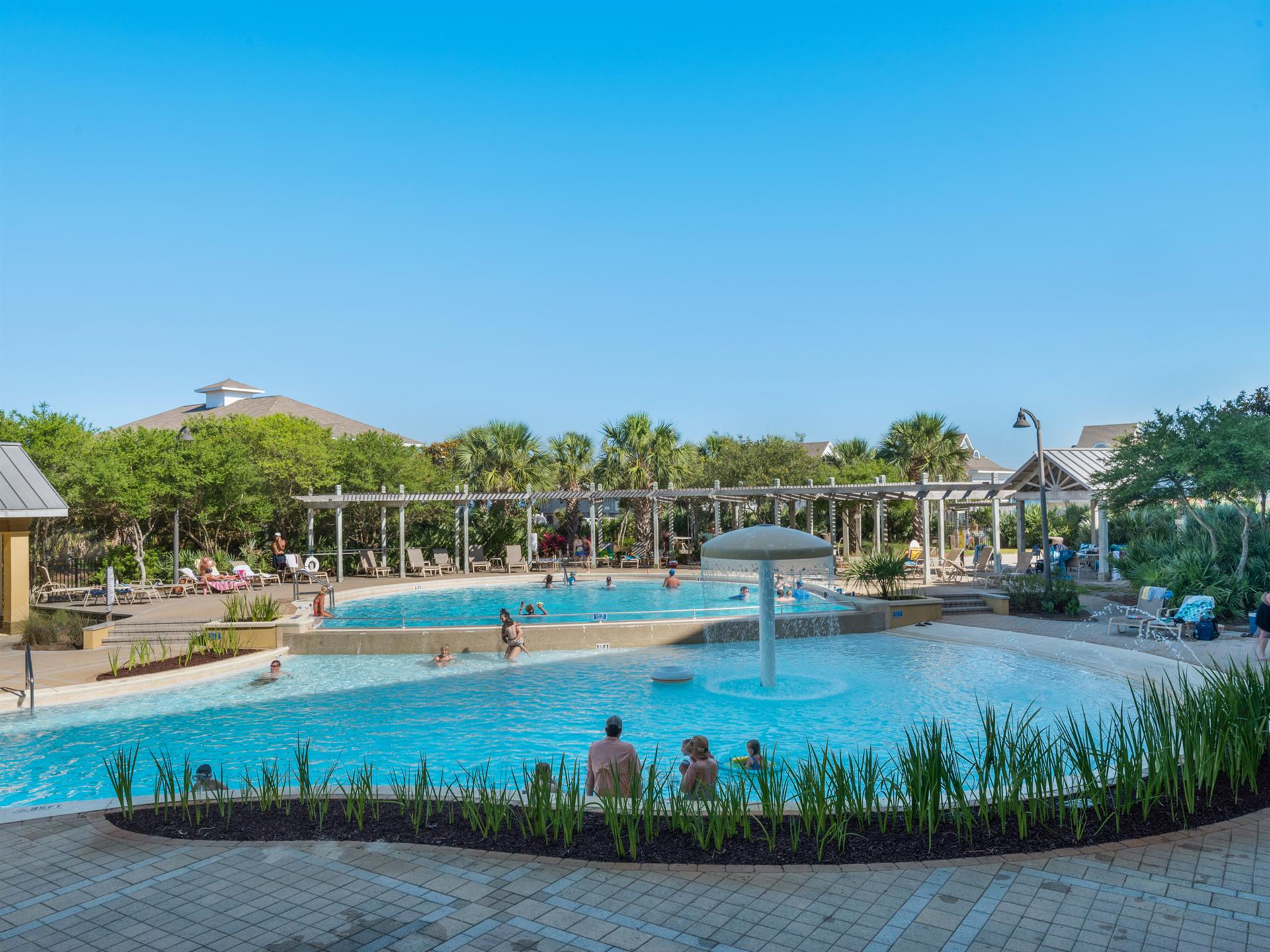Fabulous views of the unique pool area