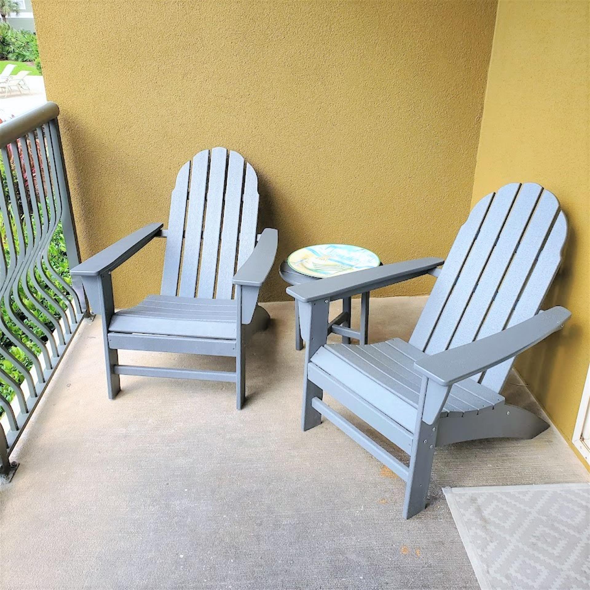 Balcony providing plenty of seating