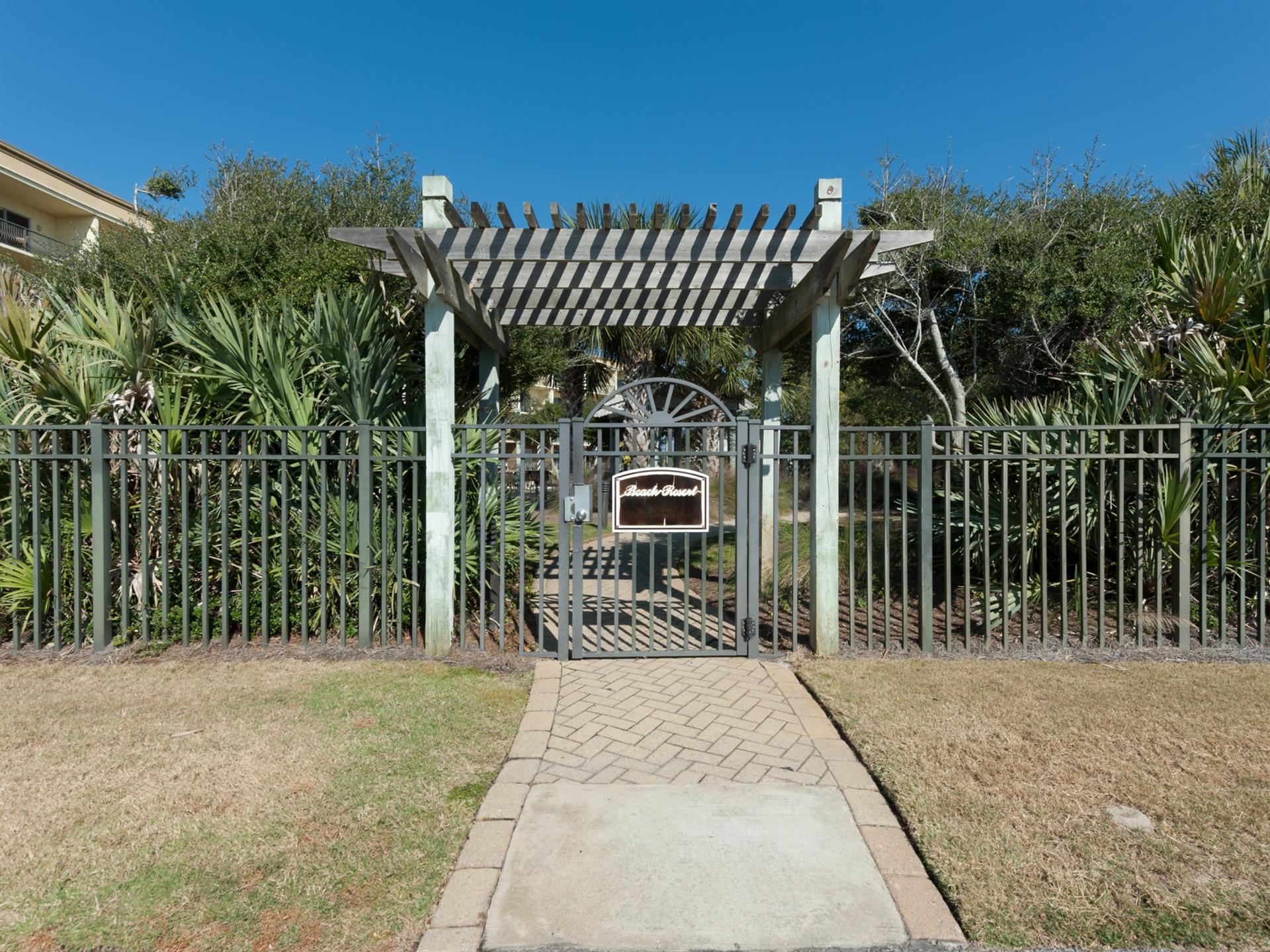 Complex Entrance to Pool Area when Returning from the Beach