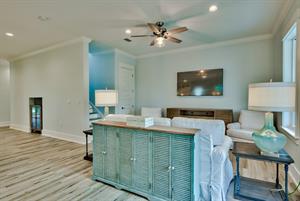 Living area with 85 TV new as of March 2022