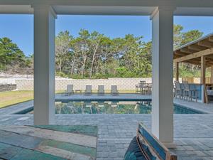 Private pool and large backyard