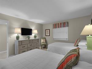 Flat Screen TV in Guest Bedroom