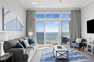 Living Area with Private Balcony Access