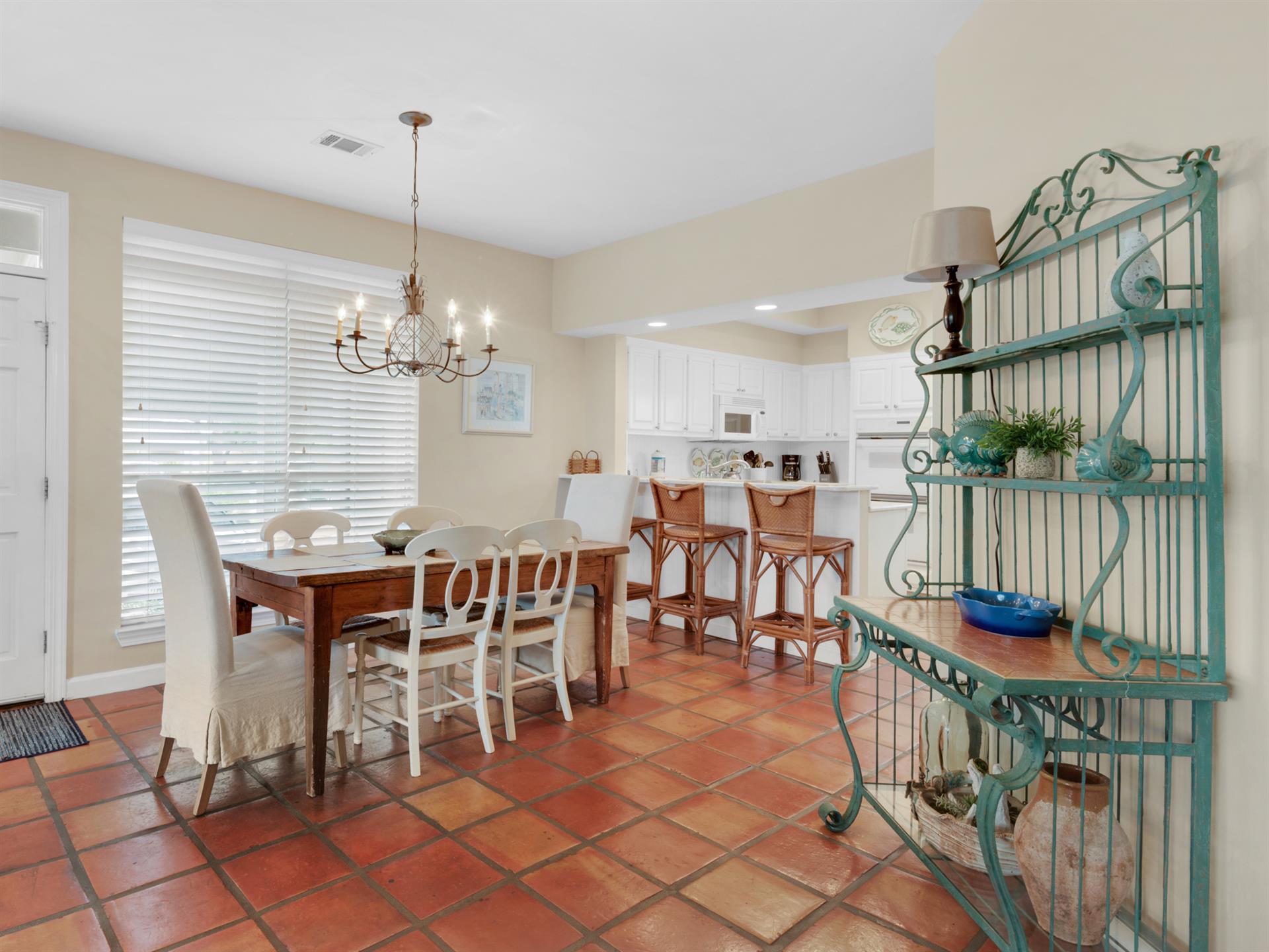 Dining Area with Extra Seating at Kitchen Bar