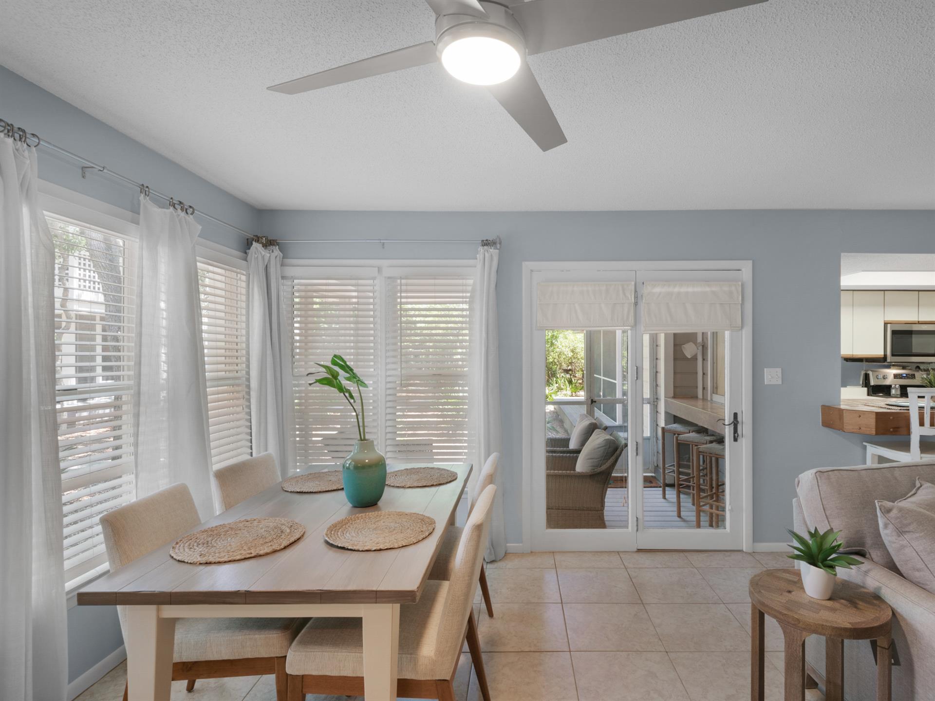 Dining Area with access to screened porch