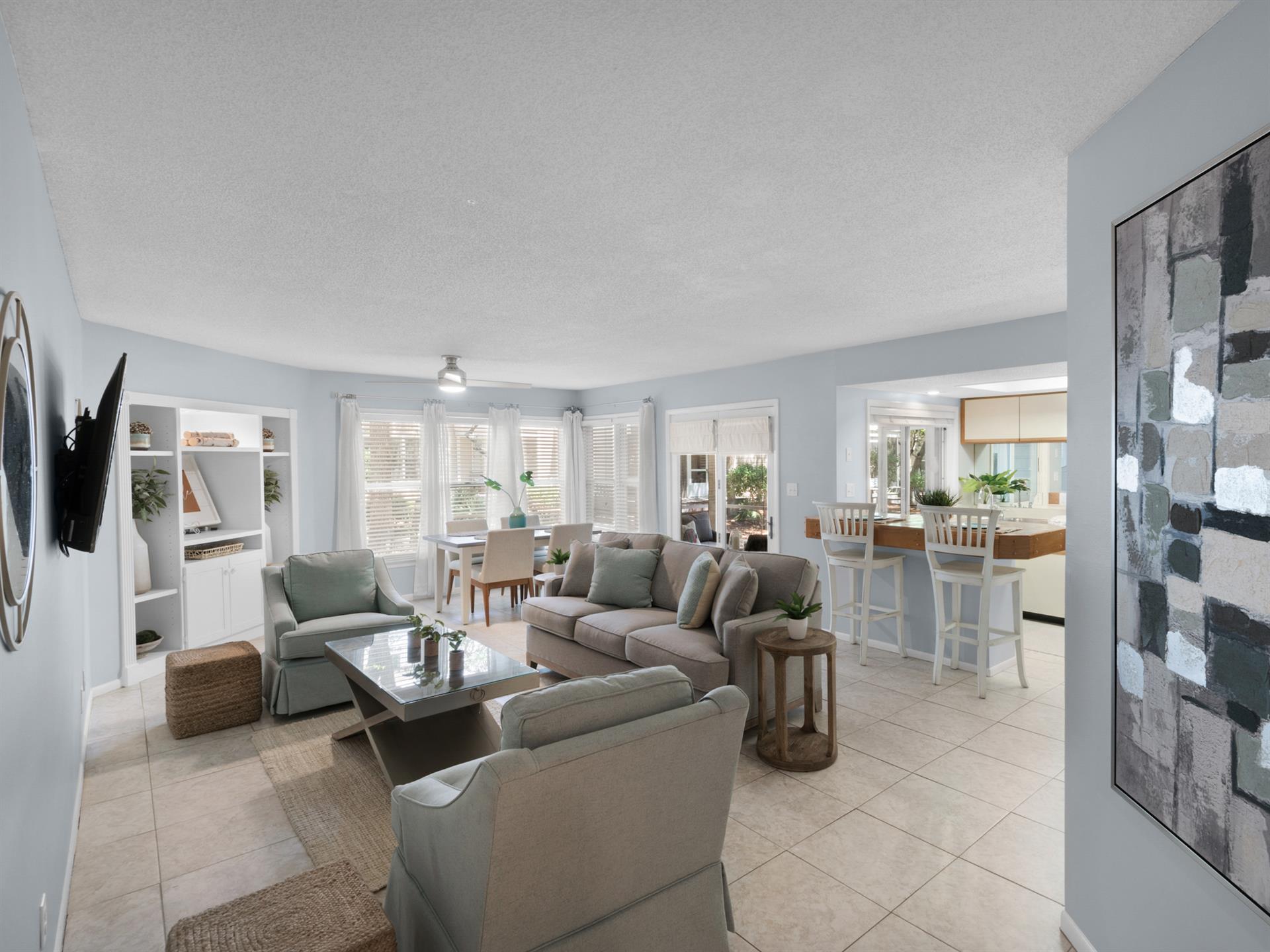 Front Hallway view to living area