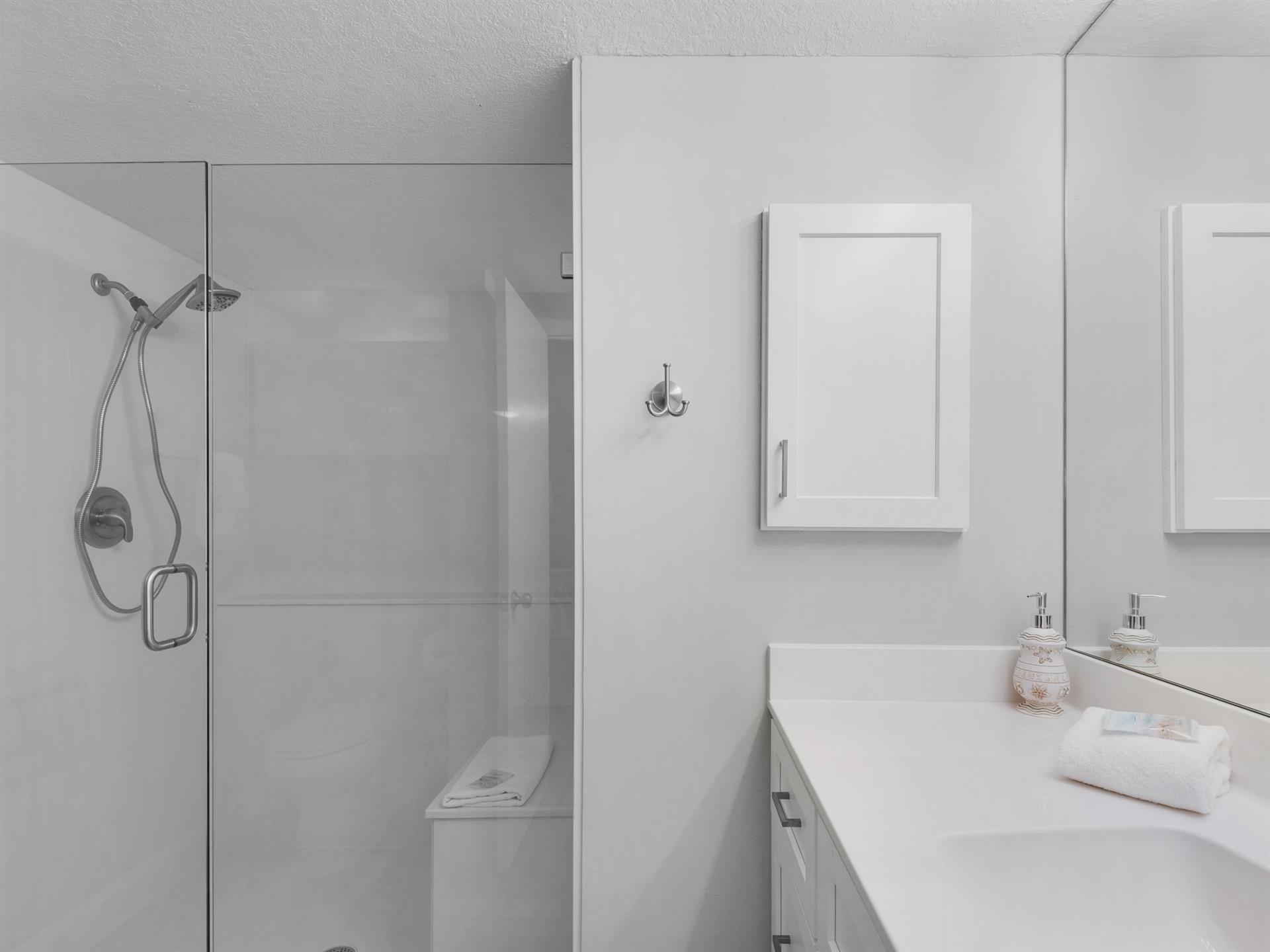 Large Walk in Shower in Primary Bath