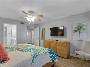 Flat Screened TV in Primary Bedroom