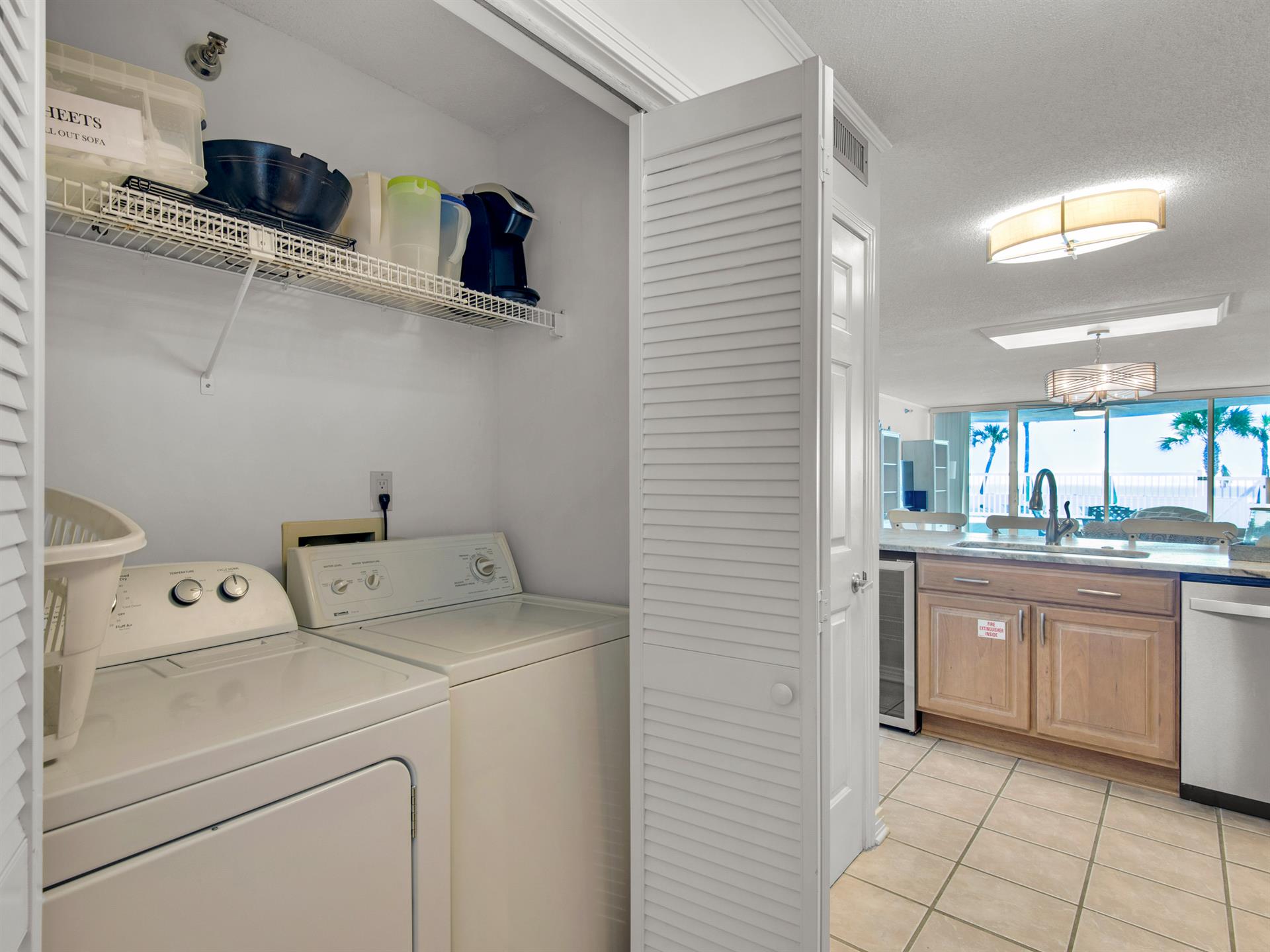 Full size washer  dryer in Unit