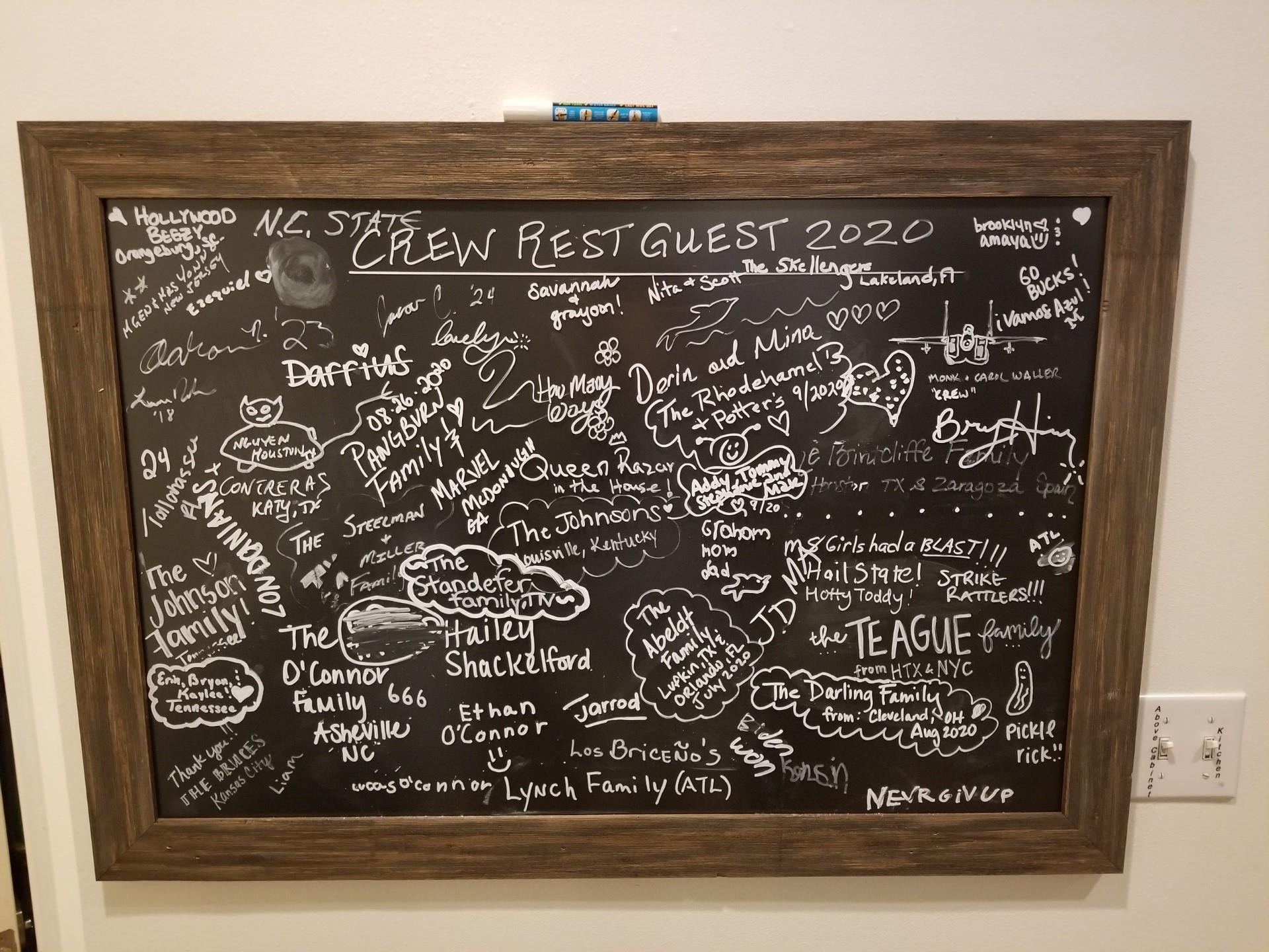 Crew Rest Guest Board of 2020
