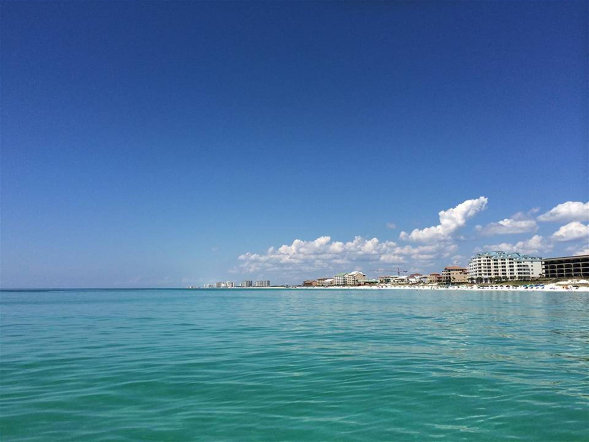 Crystal Beach from the water