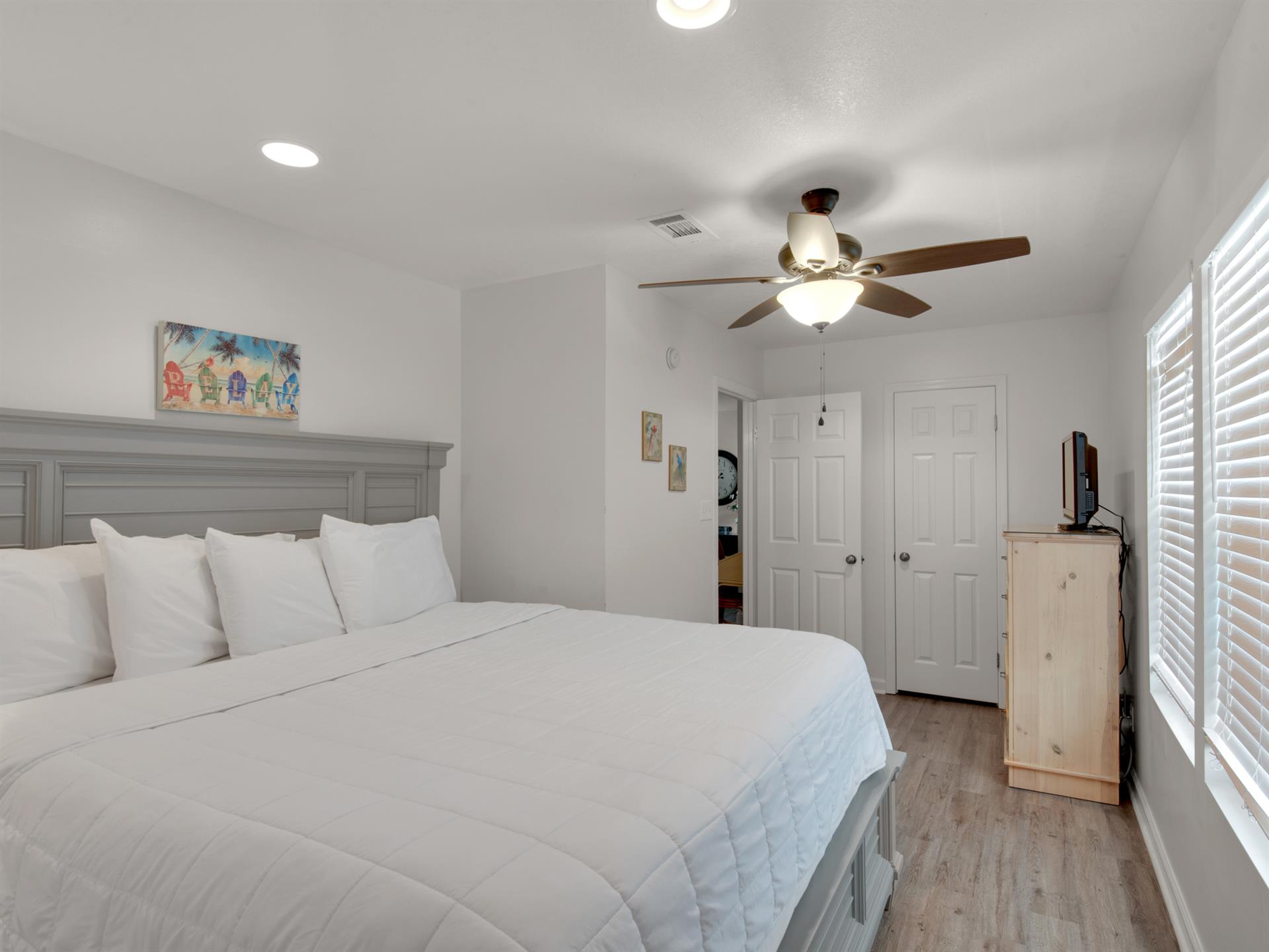 2nd floor guest bedroom 3 with king bed