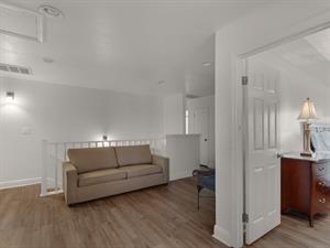 2nd floor sitting area with a Cozy Sleeper deluxe with 8.5 sleeper mattress